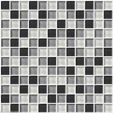 Black and white backsplash tiles are available from different materials thus catering for different preferences and deign needs. Wall Tile Stickers Bathroom Tile Black Grey White Glass Ceiling Glass Mirror Tiles