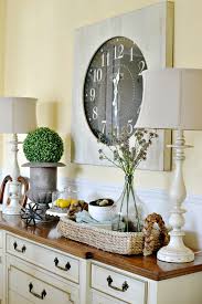 decorate a sideboard in a dining room