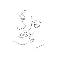 kissing couple kiss lips abstract
