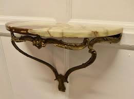 French Marble Console Wall Shelf For