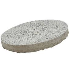 Round Cement Slab Small Pebbles