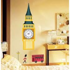 Big Ben Wall Clock Cum Wall Sticker