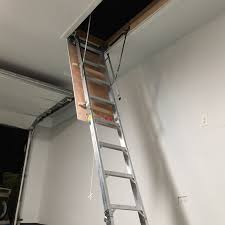 attic ladder garage installation and
