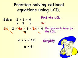 solving rational equations lesson 11 8