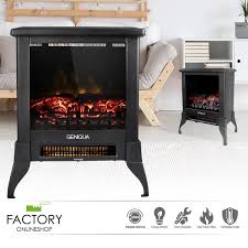 geniqua 14 electric fireplace heater