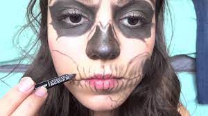 zombie boy skeleton makeup tutorial