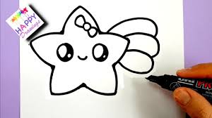 How To Draw A Cute Shooting Star Easy Step By Step Youtube