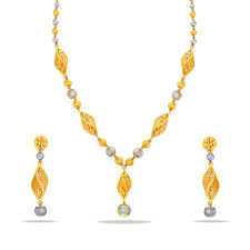 light weight gold necklace set designs