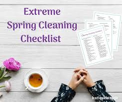 extreme spring cleaning checklist free