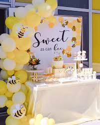 Inspiration i chose a honey & bee theme for my daughter's 2nd birthday because 'bee' was one of her first words (other than names!). Bee Baby Shower Ideas That Are Sweet As Can Bee Colleen Michele