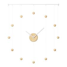 Umbra Wall Clock Hangtime Wood Kado