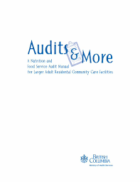 nutrition and food service audit manual