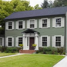 Sage Green Satin Enamel Exterior Paint