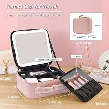 travel makeup train case cosmetic bag