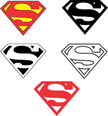 black superman logo vector svg free