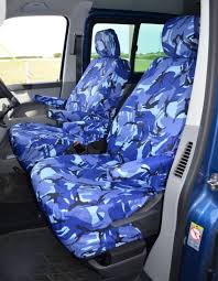 Blue Camo 8 Seater Seat Covers For Vw