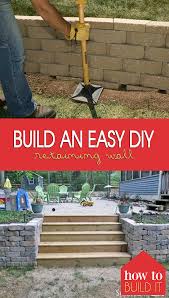 Build An Easy Diy Retaining Wall How