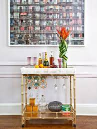 how to style the perfect bar cart