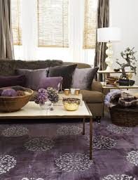 purple and brown living room