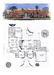 Plan 54648 Southwest Style With 4 Bed