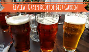 review grain rooftop beer garden no