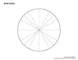 Blank Unit Circle Chart Printable Fill In The Unit Circle