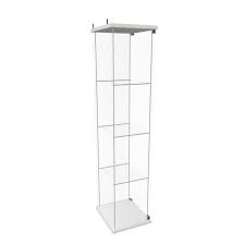 detolf glass door cabinet white43x163