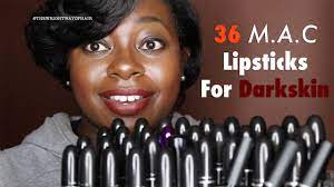 36 mac lipsticks on darker skin you