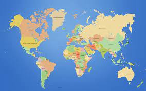 hd wallpaper world map continents no