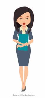 Mujer Secretaria Icono Dibujo Animado Personaje Sketch-icono De  Vector-vector Libre Descarga Gratuita