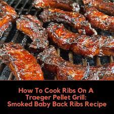 cook ribs on a traeger pellet grill