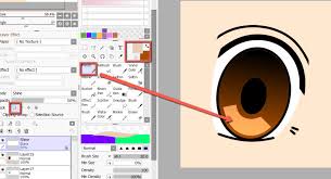 Color Anime Eyes In Painttool Sai