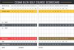 Scorecard - Cedar Glen Golf Course