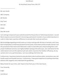Animal Care Cover Letter Example Learnist Org