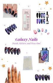 easy galaxy nails tutorial with video