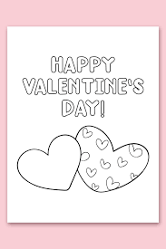 free printable coloring valentines day