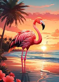 Flamingo Portrait Europosters