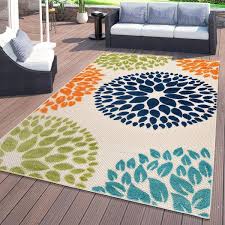 world rug gallery brescia modern fl circles indoor outdoor area rug multi 7 10 x 10