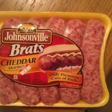 calories in johnsonville cheddar brats