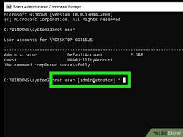 windows pword using the command prompt