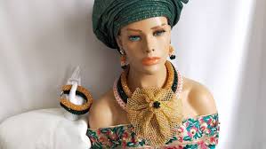 african beaded jewellery set nigeria