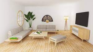 zen living room style 3d model cgtrader