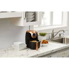 Keep your hands and face at a safe distance from the hot air outlet vent. Copper Chef 2 Qt Power Airfryer Black Walmart Com Walmart Com