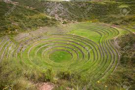 Inca Ancient Agriculture Test Farm In Peru