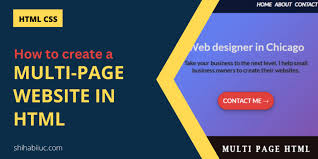 create a multiple page in html