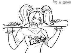 Harley quinn coloring pages helps a youngster to build much better fine motor skills along with hand eye coordination. Harley Quinn Coloring Pages
