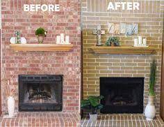 easy brick fireplace makeovers