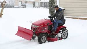 lawn mower snow plow