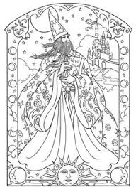 Coloring is a great way to relax, have fun and be creative. Wizard Coloring Page