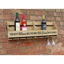Rustic Wall Hanging Wine Bottle And